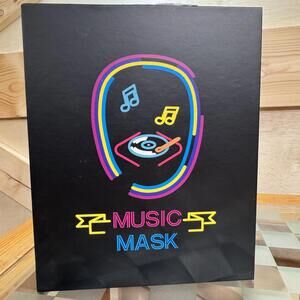 Depointer Life 2023 LED Music Mask Light Up RGB Cosplay DJ Party Rave Costume